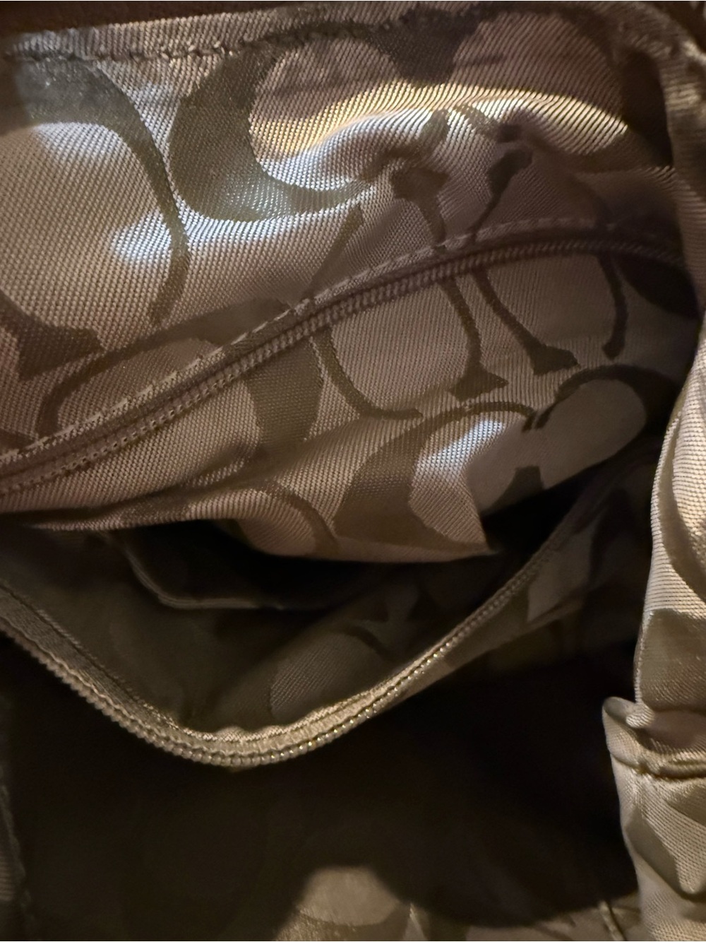 Vintage Coach Tan Leather Hobo Shoulder Bag - Picture 4 of 4